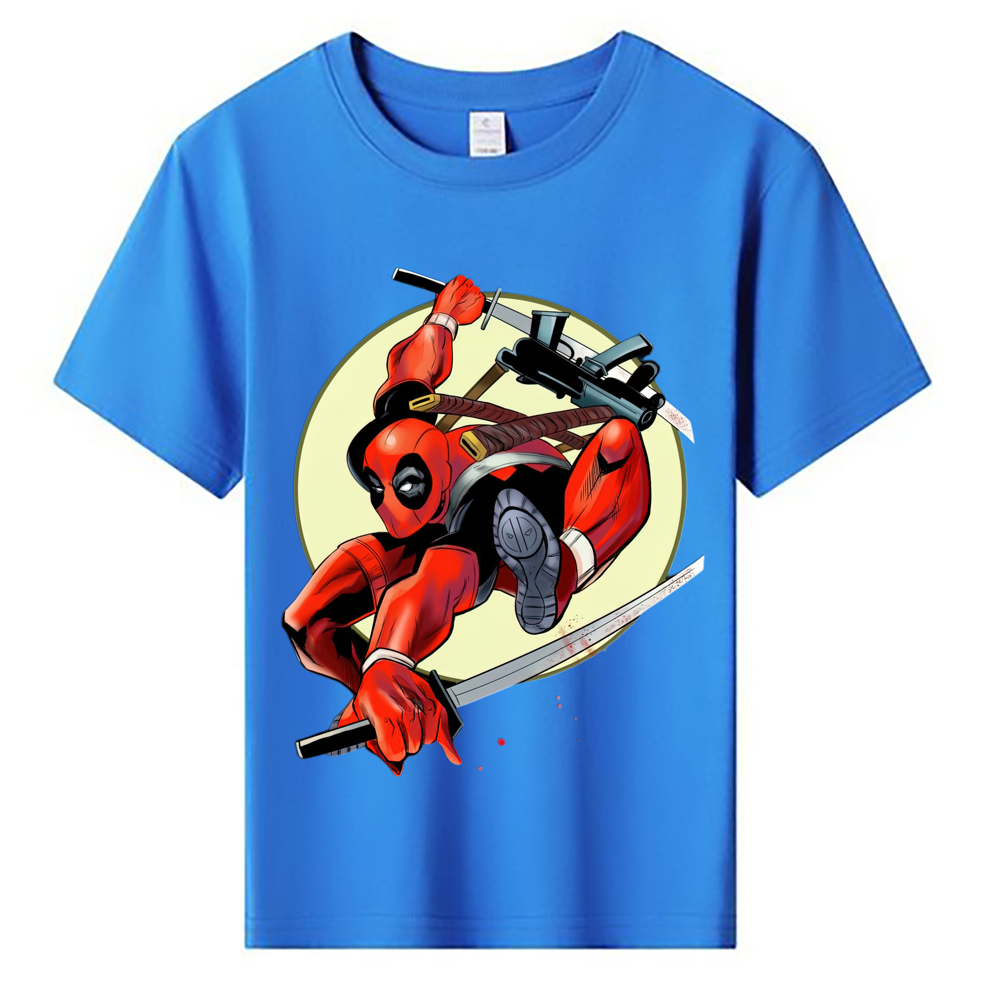 （画像用） Deadpool デッドプール 綿100％キッズTシャツ（フロントプリント）